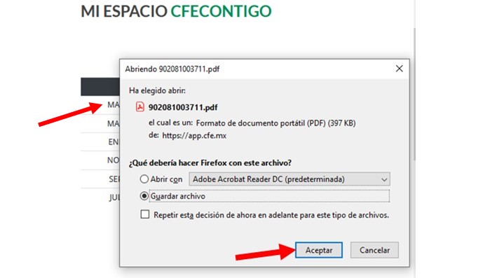 descargar mis recibos de luz mi espacio cfe