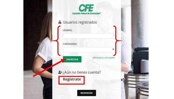 cfe como hacer para ingresar app